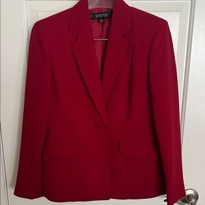 Kasper Women's Bold Red Suit Jacket, 6P
